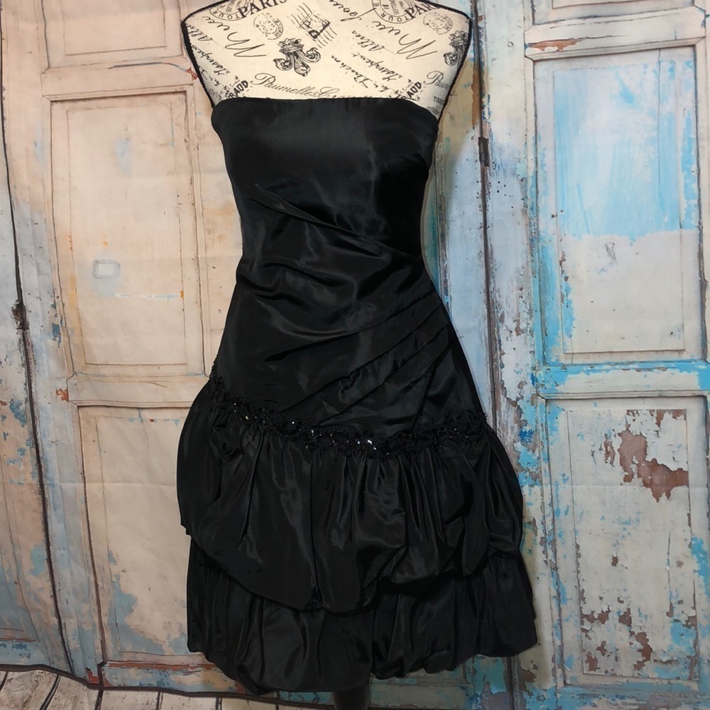Custom Made Skinz Design Strapless Couture Cocktail Dress Matching Jacket